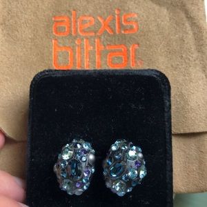 Stunning Alexis Bittar Lucite Stud Earrings